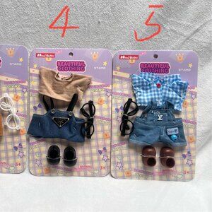 Cute Labubu Fluffy Outfit Board Set (Labubu not included)